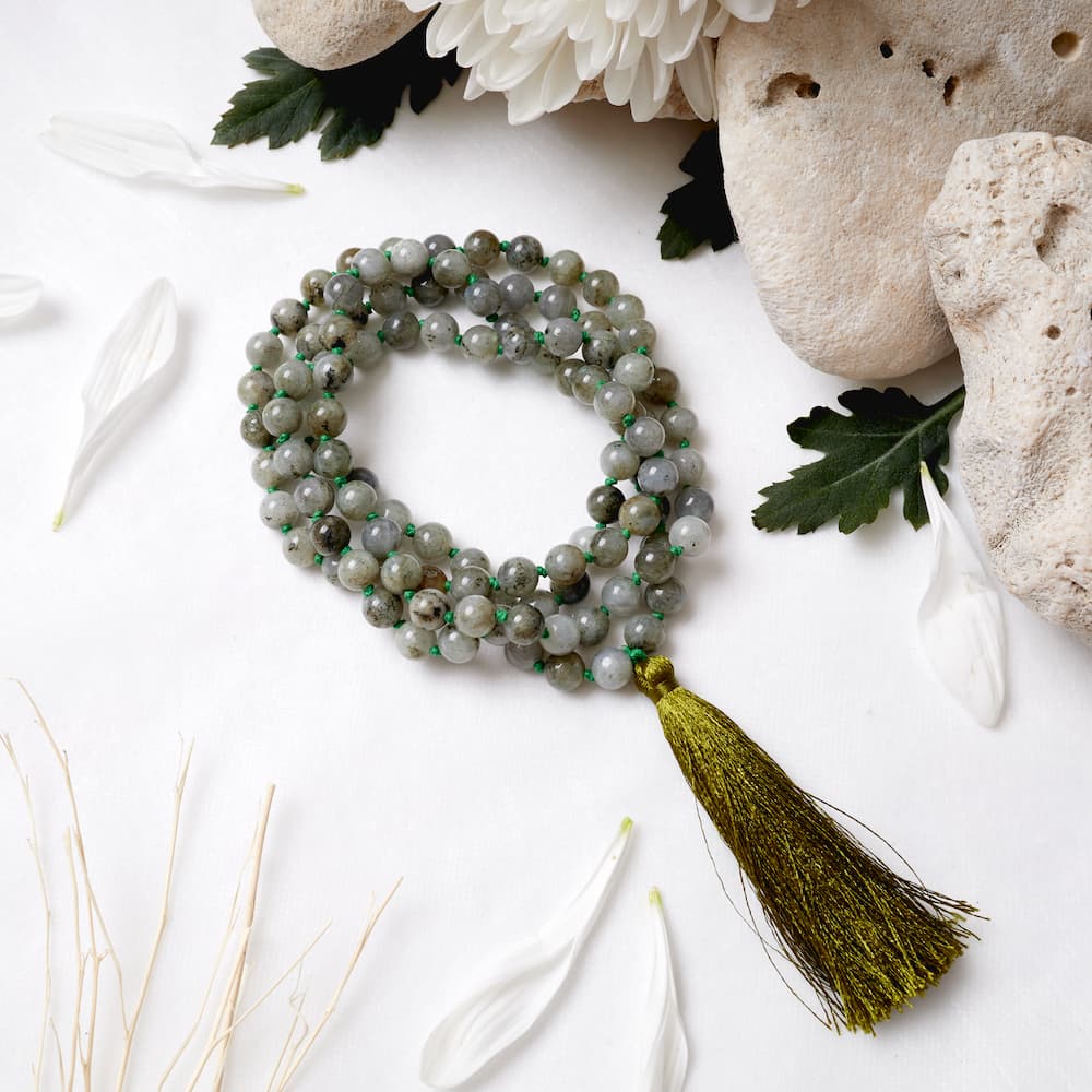 Mala di labradorite - Protezione dalle emozioni negative